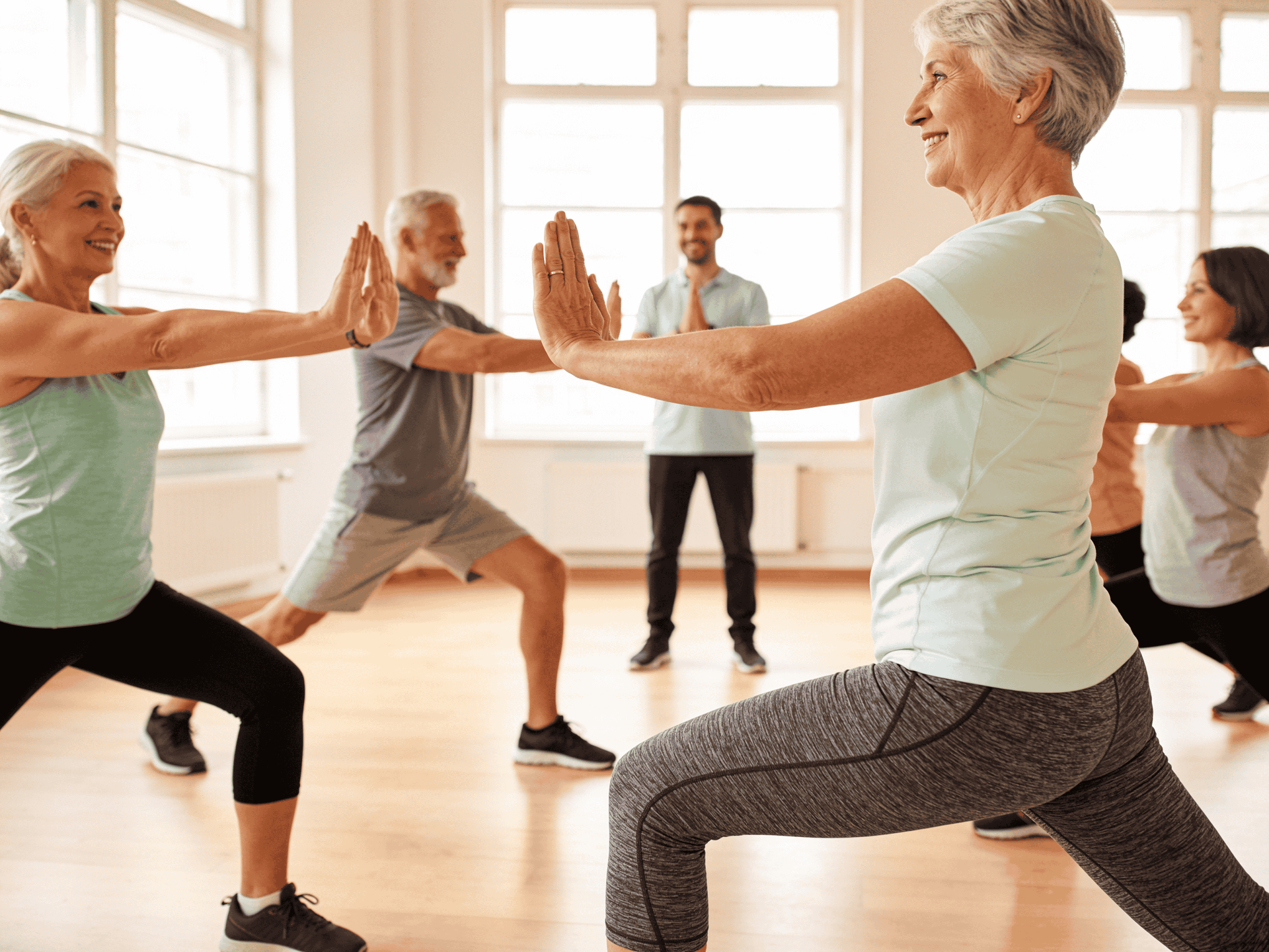 Group fitness class at Independence Hill